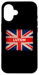 Coque pour iPhone 16 Drapeau Luton Bedfordshire Born And Bred