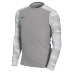 NIKE CJ6072-052 Dri-FIT Park IV Goalkeeper Sweatshirt Unisex Pewter Grey/White/Black Size M