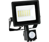 LED-valonheitin anturilla MHC LED/20W/230V IP44 6500K musta