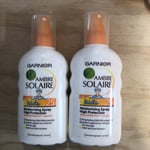 Garnier Ambre Solaire Kids Moisturising Spray High Protection  SPF 25- 200ml X2