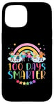 iPhone 15 100 Days Smarter 100th Day Of School Teacher Rainbow Kids Case