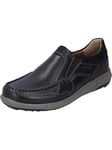 Josef Seibel Homme Mocassin,Chaussons Enrico 19, Monsieur Chaussures Basses,Largeur G (Normale),Semelle Amovible,Noir (Schwarz),44 EU / 9.5 UK