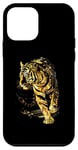 iPhone 12 mini Gold Tiger Powerful Zen Pose Aura Golden Tiger Case