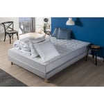 Matelas 160x200 cm + Couette 240x200 cm + 2 oreillers - DEKO DREAM Springmax