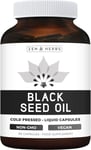 Black Seed Oil - 90 Softgel Capsules Non-GMO & Vegetarian Premium Cold Pressed E