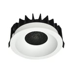 18W Honey Comb Downlight - LED, 3-i-1, Vit Ring + Svart Kylfläns - Kulör : 3-i-1