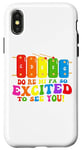 Coque pour iPhone X/XS Do Re Mi Fa So Excited To See You Music Teacher Appréciation