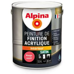 Alpina - Peinture Acrylique Multisupports - Satin Couleur: Rouge corail - Conditionnement: 2.5L