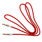 1m Nylon Jack Audio Cable 3.5mm To Aux Wire Line Cord Blue