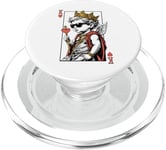 Cupid Valentine King Of Hearts Card Poker Player PopSockets PopGrip pour MagSafe