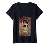 Disney Evil Queen Poisonous Gradient Card T-Shirt avec Col en V