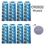 CR2032 40-pack Lithium batterier CR 2032 3V batteri .