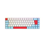 CHERRY MX-LP 2.1 Compact Wireless, clavier de jeu sans fil compact avec 69 touches, disposition allemande (QWERTZ), rétroéclairage RGB, commutateurs mécaniques MX LOW PROFILE SPEED, blanc