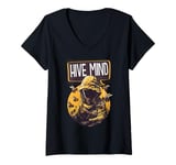 Womens Hive Mind Honeybee Save the Bees Beekeeper V-Neck T-Shirt