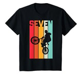 Youth 7 Year Old BMX Birthday Gift Party Boys Dirt Biking 7th T-Shirt