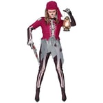 W WIDMANN MILANO Party Fashion - Costume Squelette Pirate pour femme, corsaire, capitaine, déguisement d'Halloween