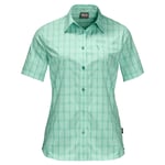 Jack Wolfskin Women's Centaura Shirt Pacific Green Checks, XS