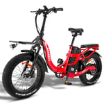 Fafrees F20 X-MAX hopfällbar elcykel 20 tum, 750W motor, 48 V 30 Ah Samsung batteri, 4.0 feta däck lastkapacitet 150 kg