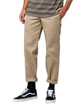 Dickies Men's Straight Work Slim Trousers, Green - Khaki - 34W / 30L