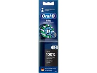 Oral-B | Replaceable Toothbrush Heads | Eb50brx-2 Cross Action Pro | Heads | For Adults | Number Of Brush Heads Included 2 | Black