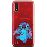 ERT GROUP Coque de téléphone Portable pour Samsung A01 Original et sous Licence Officielle Disney Motif Stitch 017 Parfaitement adapté à la Forme du téléphone Portable, partiel imprimé