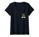 Womens First Officer Mastiff Pilot Pocket V-Neck T-Shirt