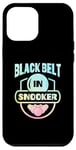 Coque pour iPhone 12 Pro Max Queue de billard avec ceinture noire