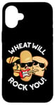 Coque pour iPhone 16 Plus Wheat Will Rock You Funny Food Jeu de mots