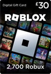 Roblox Digital Gift Code for 2,700 Robux [Redeem Worldwide - Includes Exclusive Virtual Item] [Online Game Code]