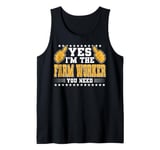 Retro Profession I'm The Farm Worker Tank Top