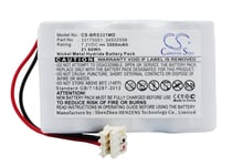 Batterie Ni-MH 7,2V 3000mAh / 21.60Wh type 33175551, 34502556, OM11443 pour McGaw Vista Basic Infusion Pum, Vista Basic, Vista Basic Infusion Pump