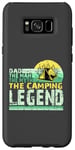 Coque pour Galaxy S8+ Papa, le mythe, la légende du camping, un camping-car amusant