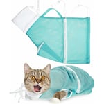 Sac En Filet Pour Douche Pour Chat, 1 Sac En Filet Pour Douche De Bain, Sac En Filet Pour Douche De Bain Doux Et Réglable Pour Chats, Pour Le Bain,