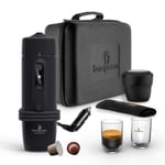 HANDPRESSO - New Handpresso Auto Set Capsule 21021 - Espresso Coffee Machine Set, Portable Coffee Maker for Car and Truck 12V/24V with Nespresso Capsule* Compatible