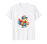 Hen Being a Delivery Man, Cute Design T-Shirt