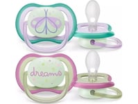 Avent Scf376/19-Night Air Pacifier 0-6M Girl