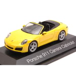 PORSCHE 911 CARRERA CABRIOLET 2016 YELLOW 1:43 Herpa Auto Stradali