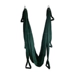 YANFEI Yoga Yoga Hamac Yoga aérien Volant Swing Trapeze Sling Outil Gym Inversion Home Fitness 2.5mx1.5m (Color : Dark Green)