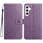 SKALO Samsung A15 5G Mandala lompakkokotelo - Violetti