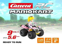Carrera RC Mario Kart Peach Quad, Remote Controlled Quad, from 6 Years for Indoor & Outdoor, Mario Kart Car with Remote Control, Toy for Children and Adults