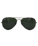 Ray-Ban Unisex Sunglasses Aviator 3025 004/58 Polarized 58mm - Grey Metal (archived) - One Size