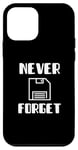 Coque pour iPhone 12 mini N'oubliez jamais une disquette avec graphisme Funny Old