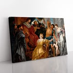 Big Box Art The First Book of Kings in The Bible by Peter Paul Rubens Canvas Wall Art Print Ready to Hang Picture, 76 x 50 cm (30 x 20 Inch), Black, Grey, Cream