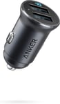 Anker Car Charger, Mini Aluminum Alloy 24W Dual USB black