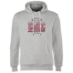 East Mississippi Community College Lions Distressed Hoodie - Grey - L - Grey