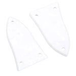 5Pcs White Guitar Truss Rod Cover Set 3 Hole Plastic Electric Guitar Bass Tr GSA