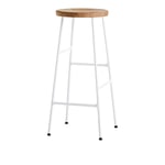 HAY - Cornet Bar Stool High - Oiled Oak - Cream White - Barstolar - Jonas Trampedach