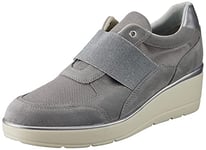 Geox D Ilde au Canada Basket, Gris Pastel, 39 EU