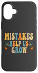 Coque pour iPhone 16 Plus Groovy Growth Mindset Positive Retro Teachers Retournent à l'école