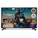 Cello Y22ZG0234 Google 43 inch Smart Android TV, 3 Years Warranty, Freeview Play, Google Assistant, Google Chromecast, Disney+, Prime Video, Apple TV+, BBC iPlayer Full HD 1080p, Made in the UK